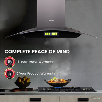 HAVELLS NEO 60 CM CHIMNEY, Curve Shaped