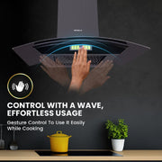 HAVELLS NEO 60 CM CHIMNEY, Curve Shaped