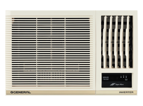 GENERAL Hyper Tropical 1.2 Ton 4 Star Inverter Window AC (Super Wave Technology,Blue Fin Condenser,Copper Condenser, AFGB14CHWA-B)