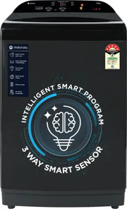 MOTOROLA 12 kg 5 Star, Intelligent Smart Programs Fully Automatic Top Load Grey, Black (MTTL1205NNNHG)