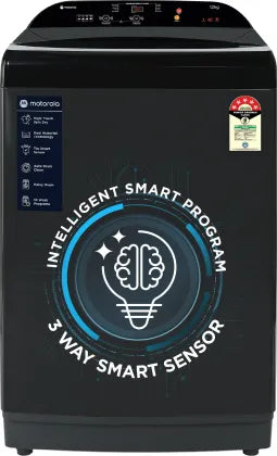 MOTOROLA 12 kg 5 Star, Intelligent Smart Programs Fully Automatic Top Load Grey, Black (MTTL1205NNNHG)