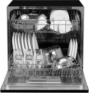 Godrej DWT EON MGNS 8C NF SKBK Free Standing 8 Place Settings Compact With Inbuilt Heater Dishwasher