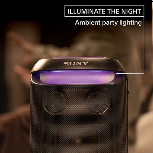 SONY SRS-XV800 Strong Bass25 Hrs BatteryBuilt-in handles&WheelKaraoke Party Speaker 280 W Bluetooth Party Speaker (Black, Stereo Channel)