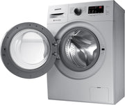 Samsung 7 kg 5 star, Hygiene Steam with Inbuilt Heater, LED Display, Diamond Drum, Digital Inverter Fully Automatic Front Load Silver (WW70R20GLSS/TL)