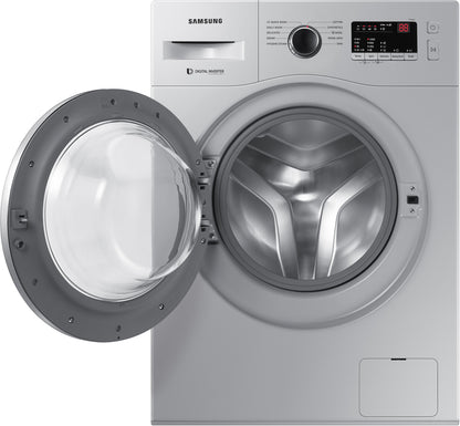 Samsung 7 kg 5 star, Hygiene Steam with Inbuilt Heater, LED Display, Diamond Drum, Digital Inverter Fully Automatic Front Load Silver (WW70R20GLSS/TL)