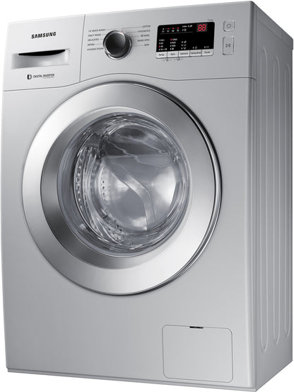Samsung 7 kg 5 star, Hygiene Steam with Inbuilt Heater, LED Display, Diamond Drum, Digital Inverter Fully Automatic Front Load Silver (WW70R20GLSS/TL)