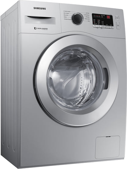 Samsung 7 kg 5 star, Hygiene Steam with Inbuilt Heater, LED Display, Diamond Drum, Digital Inverter Fully Automatic Front Load Silver (WW70R20GLSS/TL)