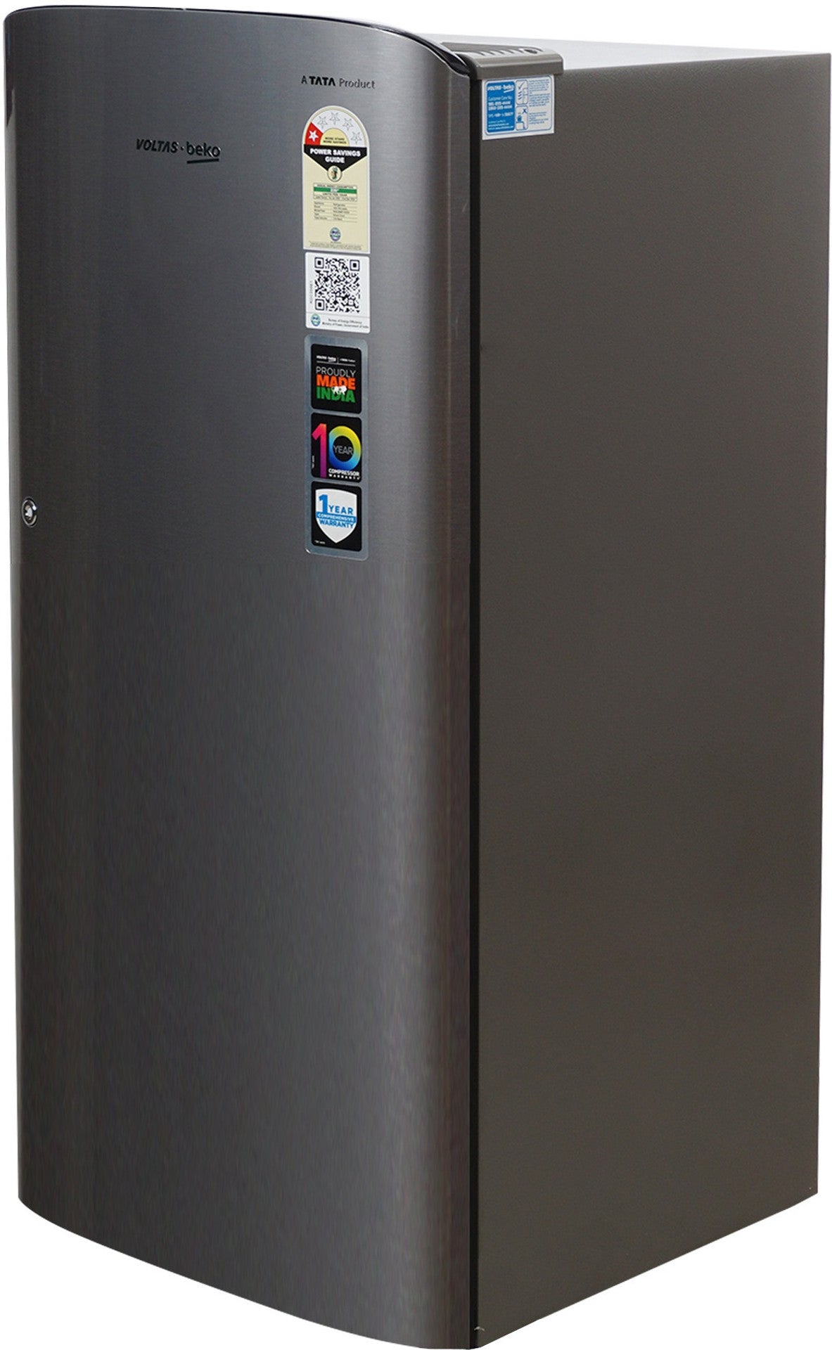 VOLTAS BEKO 175 L, 1 STAR Digital Inverter Refrigerator RDC208C1-1D0XIR0M0000GD FRESH SEALED PACK