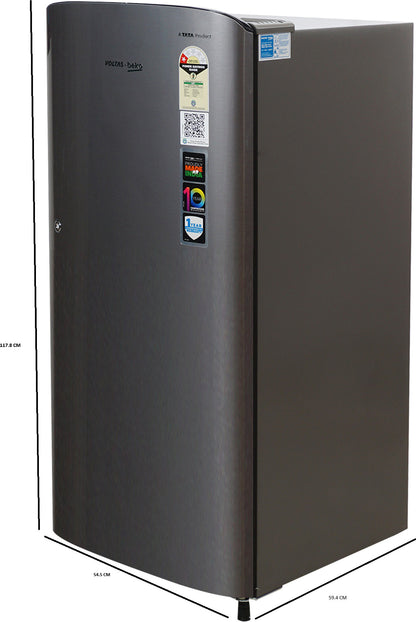 VOLTAS BEKO 175 L, 1 STAR Digital Inverter Refrigerator RDC208C1-1D0XIR0M0000GD FRESH SEALED PACK