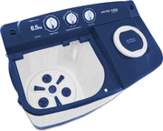 Voltas Beko 6.5 Kg 5 Star Semi-Automatic Top Loading Washing Machine (WTT65UNX/OK3I0I0W01, Blue, Pulsator wash technology)