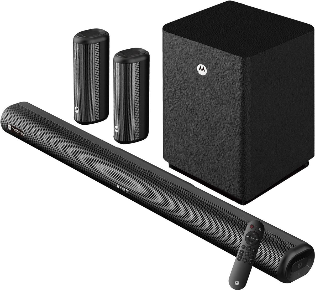 MOTOROLA AmphisoundX 350 W Bluetooth Soundbar (Black, 5.1 Channel)