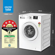 Voltas Beko 6.5 kg 5 Star Fully Automatic Front Load with In-built Heater White (WFL6512B7COUBAA/WWV)