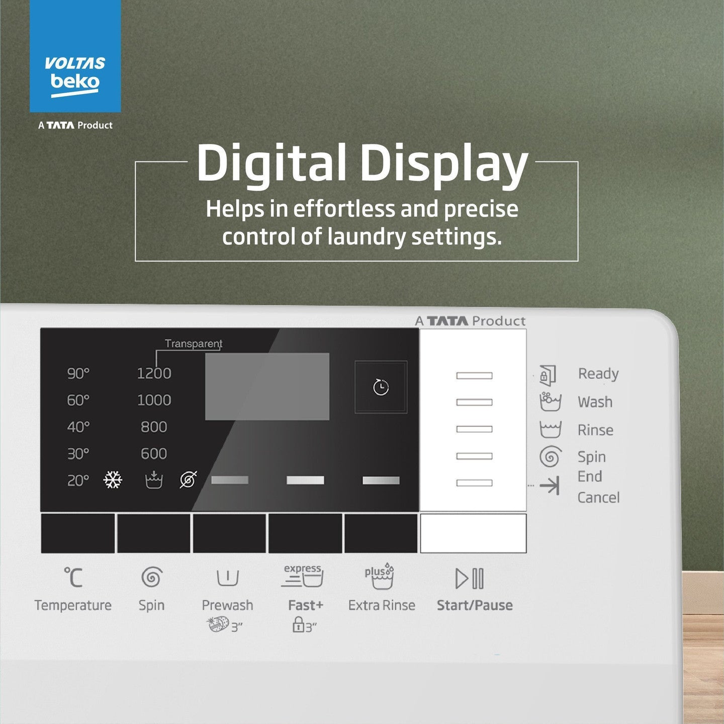 Voltas Beko 6.5 kg 5 Star Fully Automatic Front Load with In-built Heater White (WFL6512B7COUBAA/WWV)