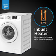 Voltas Beko 6.5 kg 5 Star Fully Automatic Front Load with In-built Heater White (WFL6512B7COUBAA/WWV)