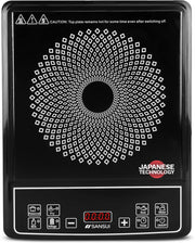 Sansui 1600 W Induction Cooktop Push Button (Black, Smart Cook -1600)