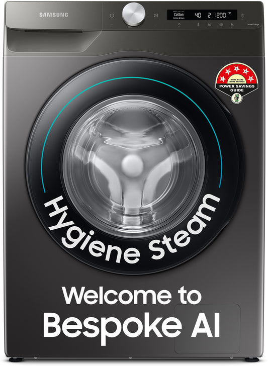 Samsung 7 kg 5 Star, AI Control, Wi-Fi, Digital Inverter Fully Automatic Front Load with In-built Heater Silver (WW70T502NAN1TL)
