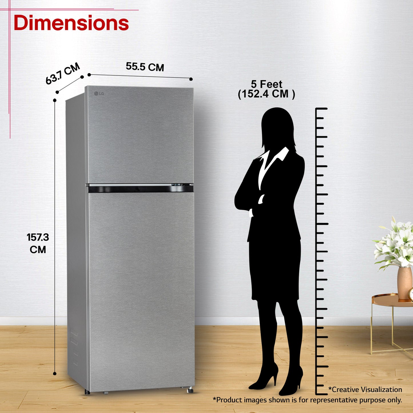 LG 251 L Frost Free Double Door 2 Star Convertible Refrigerator with Convertible, Smart Mode, Multi Air Flow, Deodorizer, Fresh Zone, Works Without Stabilizer, Inverter Compressor, Auto connect & 2026 Model (Dazzle Steel, GLT2526XWDS)