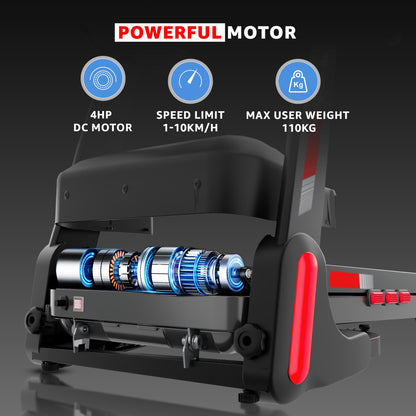 Powermax Fitness TDM-98 4HP Motor 110kg Foldable & Shock Absorption for Home Treadmill