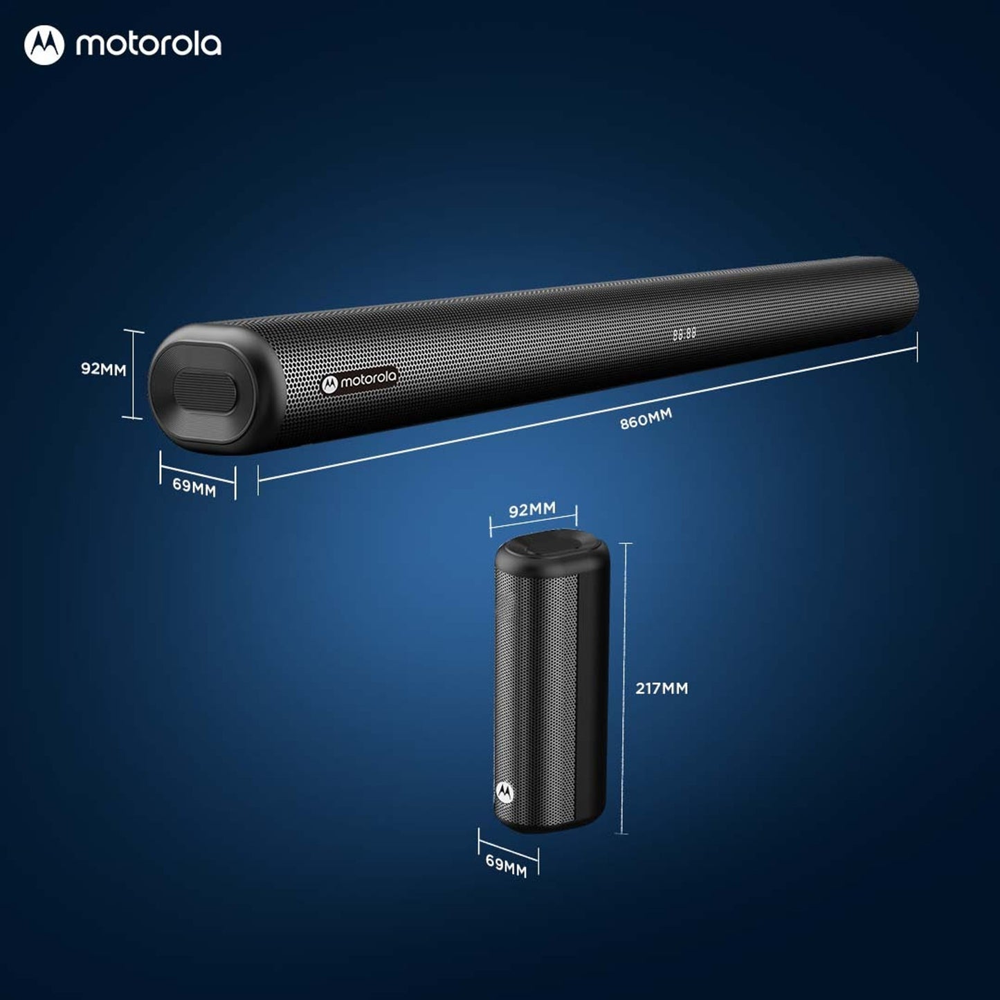 MOTOROLA AmphisoundX 350 W Bluetooth Soundbar (Black, 5.1 Channel)