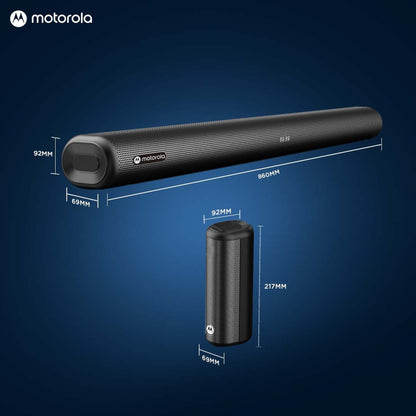 MOTOROLA AmphisoundX 350 W Bluetooth Soundbar (Black, 5.1 Channel)