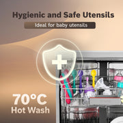 BOSCH SMS66GW01I Free Standing 13 Place Settings Intensive Kadhai Cleaning| No Pre-rinse Required Dishwasher