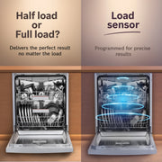 BOSCH SMS46KI03I Free Standing 15 Place Settings Intensive Kadhai Cleaning| No Pre-rinse Required Dishwasher