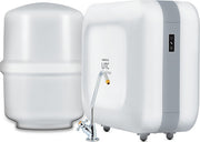 Havells UTC Alkaline Water Purifier with 360-degree rotation Faucet, Cu+Zn+Alkaline+natural minerals, 8 stage Purification, 8L Plasto-Steel tank, Double UV Purification tech.(RO+UV), (Grey and White)