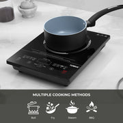 Tower 2000 W Induction Cooktop Touch Panel (Black, Windsor, 7 Preset Menus, Portable Electric Stove, Fast Heating, Energy Efficient)