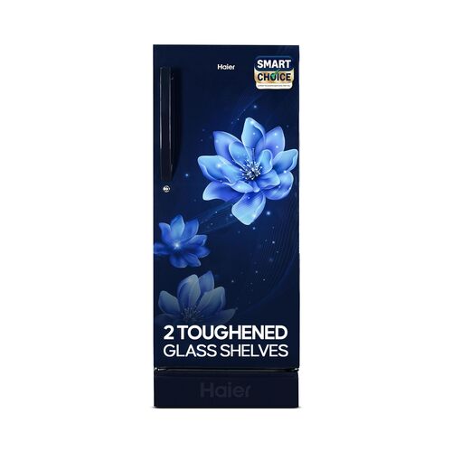 Haier SmartChoice 190 L, 4 Star, Direct-Cool Single Door Refrigerator (HED-204MDB, Marine Dahelia, Base Stand Drawer)