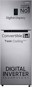 Samsung 322 L Frost Free Double Door 1 Star Refrigerator (Elegant Inox, RT37C4521S8/HL)