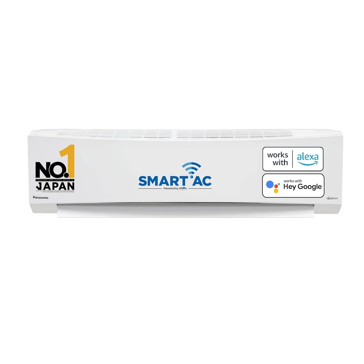Panasonic 1.5 Ton 4 Star Wi-Fi Inverter Smart Split AC (Copper Condenser, 7 in 1 Convertible with True AI Mode, 4 Way Swing, PM 0.1 Air Purification Filter, CS/CU-NU18ZKY4W, White)