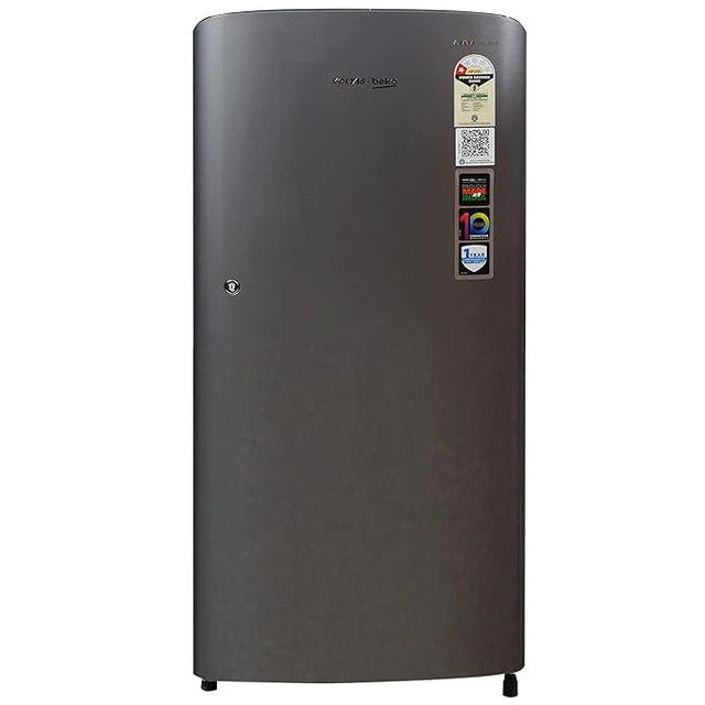 Voltas Beko by A Tata Product 175 L Direct Cool Single Door 1 Star Refrigerator (HAIRLINE SILVER, RDC208E1/D0XIR0M0000GD)