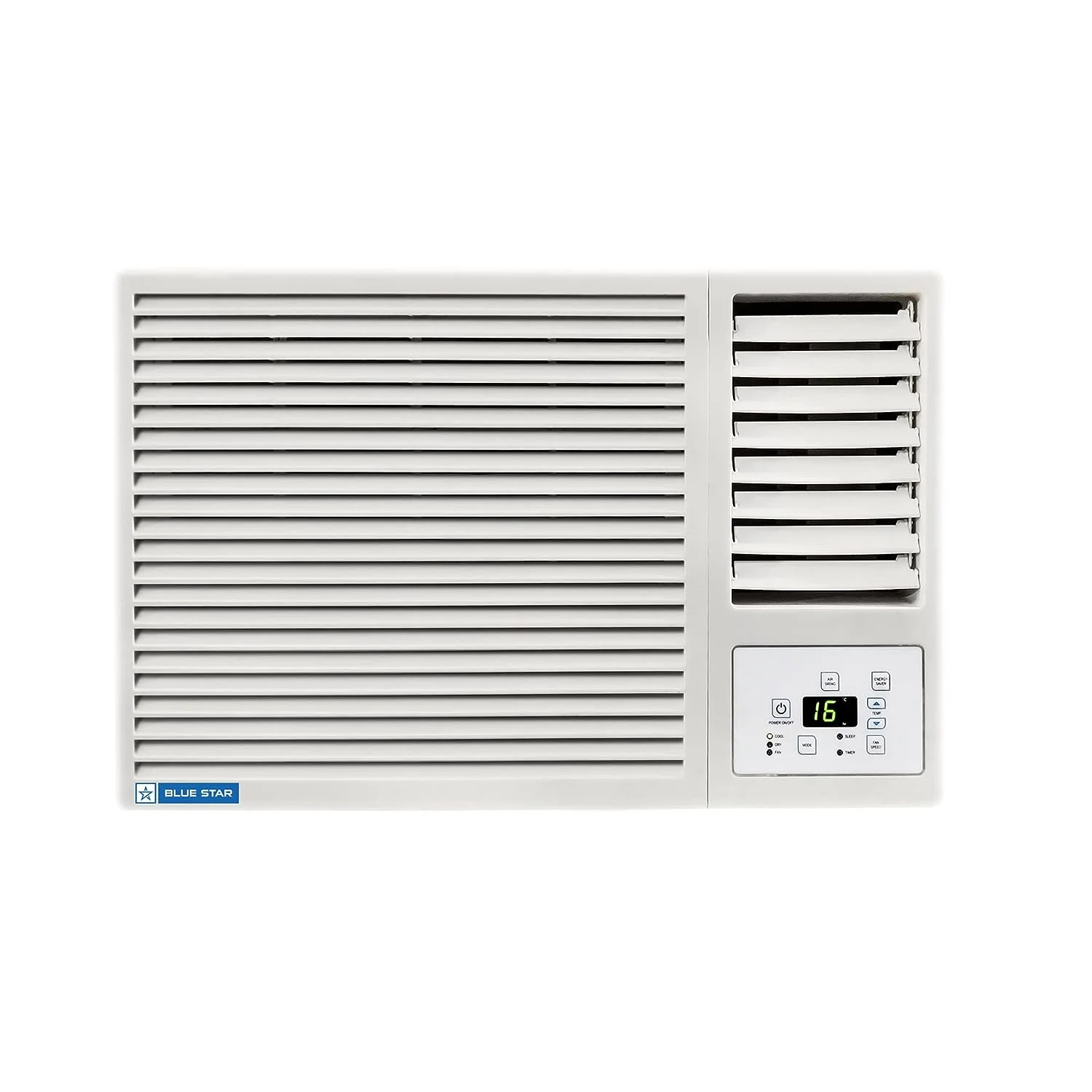 Blue Star 0.8 Ton 3 Star Fixed Speed Window AC (Copper, Turbo Cool, Fan Modes-Auto/High/Medium/Low, Hydrophilic Blue Fins, Dust Filters, Self-Diagnosis, WFE309L, White)